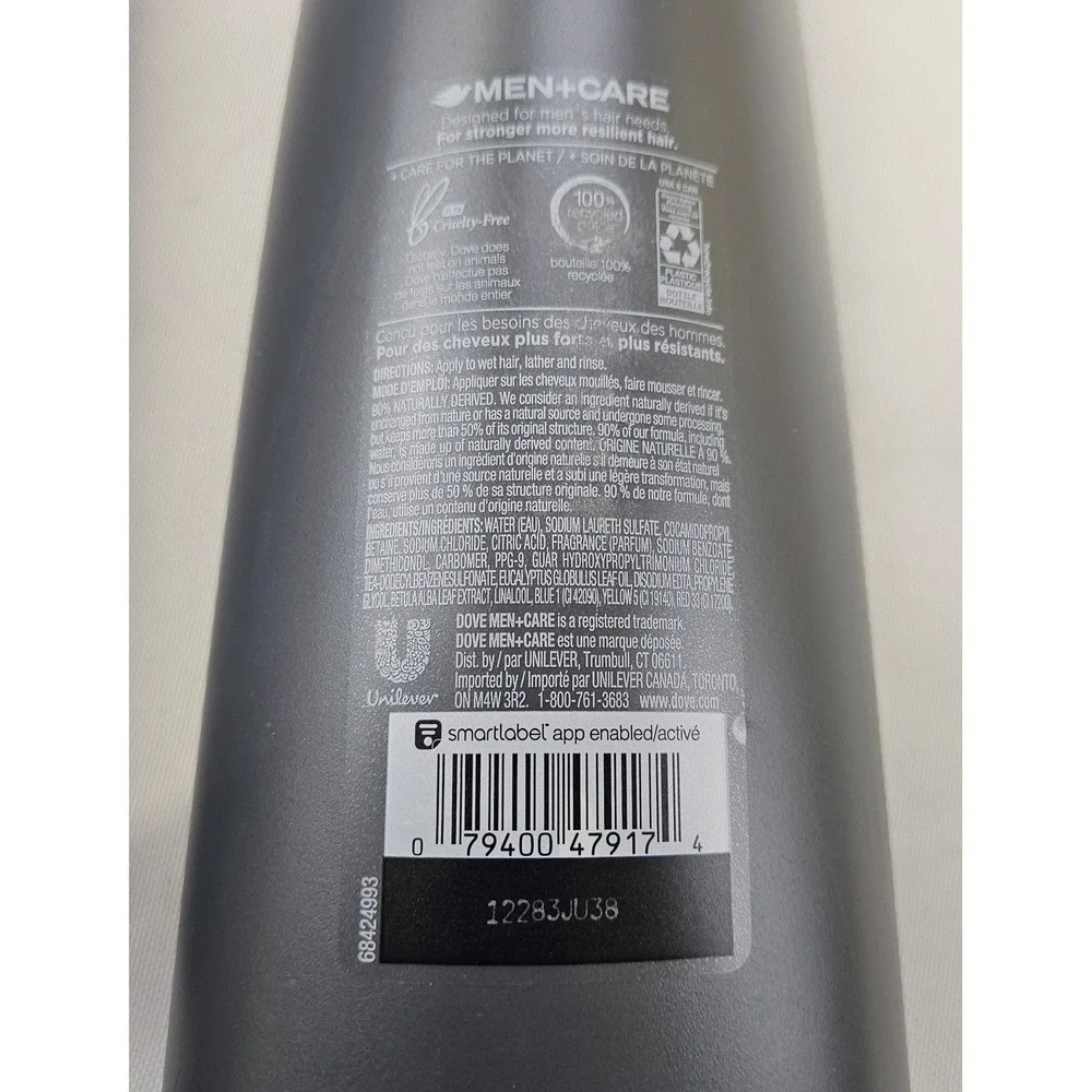 Dove Men+Care 2-in-1 Shampoo Conditioner‎ Eucalyptus Birch 20.4oz 2 Pack